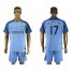 Manchester City #17 De Bruyne Home Soccer Club Jersey