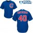Chicago Cubs #40 Willson Contreras Blue Womens Alternate Stitched MLB Jersey