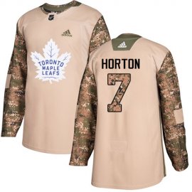 Adidas Toronto Maple Leafs #7 Tim Horton Camo Authentic 2017 Veterans Day Stitched NHL Jersey