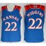 Kansas Jayhawks 22 Andrew Wiggin Blue NCAA Basketball Authentic Jersey