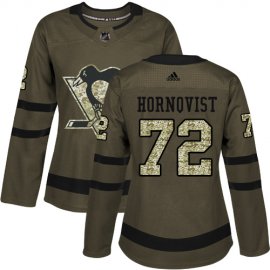 Adidas Pittsburgh Penguins #72 Patric Hornqvist Green Salute to Service Womens Stitched NHL Jersey