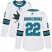 Adidas San Jose Sharks #22 Jonny Brodzinski White Road Authentic Womens Stitched NHL Jersey
