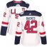 Team USA #42 David Backes White 2016 World Cup Womens Stitched NHL Jersey