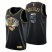 New York New York Knicks #5 Immanuel Quickley Mens Golden Edition Diamond Logo 2021/22 Swingman Jersey – Black Mens