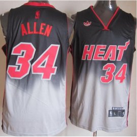 Miami Heat #34 Ray Allen Black Grey Revolution 30 Swingman NBA Jerseys Cheap