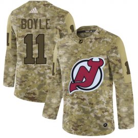 Adidas New Jersey Devils #11 Brian Boyle Camo Authentic Stitched NHL Jersey