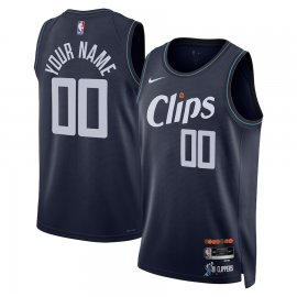 LA Clippers Nike Unisex 2023/24 Custom Swingman Jersey – Navy – City Edition