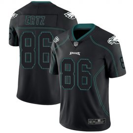 Nike Philadelphia Eagles #86 Zach Ertz Lights Out Black Mens Stitched NFL Limited Rush Jersey
