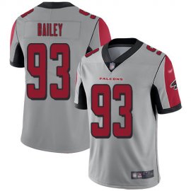 Nike Atlanta Falcons #93 Allen Bailey Silver Mens Stitched NFL Limited Inverted Legend Jersey