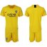 Boca Juniors Blank Yellow Goalkeeper Soccer Club Jersey
