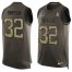 Nike Buffalo Bills #32 O. J. Simpson Green Mens Stitched NFL Limited Salute To Service Tank Top Jersey