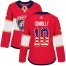 Adidas Florida Panthers #10 Brett Connolly Red Home Authentic USA Flag Womens Stitched NHL Jersey