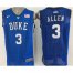 Duke Blue Devils #3 Grayson Allen Blue Stitched Basketball NCAA Jersey