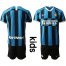Inter Milan Blank Home Kid Soccer Club Jersey