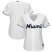 Miami Marlins White Majestic Womens Home 2019 Official Cool Base Stitched MLB Jersey
