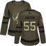 Adidas Tampa Bay Lightning #55 Braydon Coburn Green Salute to Service Womens Stitched NHL Jersey