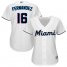 Miami Marlins #16 Jose Fernandez White Home Womens Stitched MLB Jersey