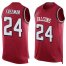 Nike Atlanta Falcons #24 Devonta Freeman Red Team Color Mens Stitched NFL Limited Tank Top Jersey