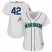 Seattle Mariners #42 Majestic Womens 2019 Jackie Robinson Day Official Cool Base Jersey White