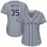 Colorado Rockies #35 Chad Bettis Grey Road Womens Stitched MLB Jersey