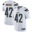 Nike Los Angeles Chargers #42 Uchenna Nwosu White Mens Stitched NFL Vapor Untouchable Limited Jersey