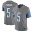 Nike Detroit Lions #5 Matt Prater Gray Mens Stitched NFL Limited Rush Jersey