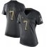 Nike Pittsburgh Steelers #7 Ben Roethlisberger Black Womens Stitched NFL Limited 2016 Salute to Service Jersey