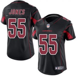 Nike Arizona Cardinals #55 Chandler Jones Black Womens Stitched NFL Limited Rush Jersey