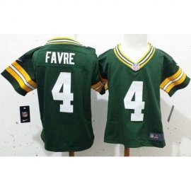 Toddler Nike Green Bay Packers #4 Brett Favre Green Team Color Stitched NFL Elite Jersey