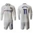 Chelsea #11 Drogba Away Long Sleeves Soccer Club Jersey