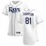 Tampa Bay Rays #81 Ryan Thompson Mens Nike White Home 2020 Authentic Player MLB Jersey