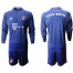 Bayern Munchen Blank Blue Goalkeeper Long Sleeves Soccer Club Jersey