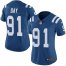 Nike Indianapolis Colts #91 Sheldon Day Royal Blue Team Color Womens Stitched NFL Vapor Untouchable Limited Jersey