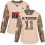 Adidas Ottawa Senators #11 Daniel Alfredsson Camo Authentic 2017 Veterans Day Womens Stitched NHL Jersey