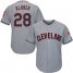 Cleveland Indians #28 Corey Kluber Grey Road Stitched Youth MLB Jersey