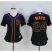 San Francisco Giants #24 Willie Mays Black Alternate Womens Stitched MLB Jersey