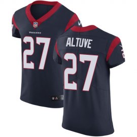 Nike Houston Texans #27 Jose Altuve Navy Blue Team Color Mens Stitched NFL Vapor Untouchable Elite Jersey