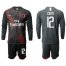 AC Milan #12 Conti Third Long Sleeves Soccer Club Jersey