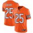 Nike Chicago Bears #25 Mike Davis Orange Mens Stitched NFL Limited Rush Jersey