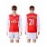 Arsenal #21 Chambers Red Home Long Sleeves Soccer Club Jersey