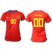 Womens Spain Personalized Home Soccer Country Jersey