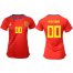 Womens Spain Personalized Home Soccer Country Jersey