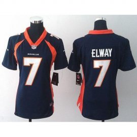 Nike Denver Broncos #7 John Elway Blue Alternate Womens Stitched NFL New Elite Jersey
