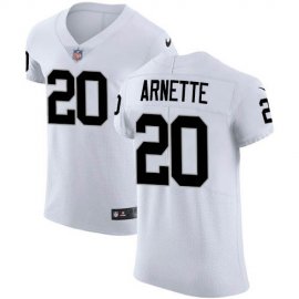 Nike Las Vegas Raiders #20 Damon Arnette White Mens Stitched NFL New Elite Jersey