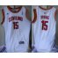 Cleveland Cavaliers 15 Kyrie Irving White Jerseys Cheap
