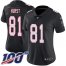 Nike Atlanta Falcons #81 Hayden Hurst Black Alternate Womens Stitched NFL 100th Season Vapor Untouchable Limited Jersey