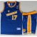 Golden State Warriors 17 Chris Mullin Blue Hardwood Classics NBA Jerseys Shorts Suits