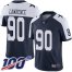 Nike Dallas Cowboys #90 Demarcus Lawrence Navy Blue Thanksgiving Mens Stitched NFL 100th Season Vapor Throwback Limited Jersey