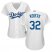 Los Angeles Dodgers #32 Sandy Koufax White Home Womens Stitched MLB Jersey