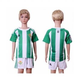 Real Betis Blank Home Kid Soccer Club Jersey